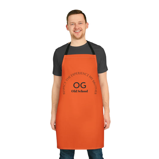 Inspirational Chef Apron - Respect the Experience my Brother | 5-Color Straps