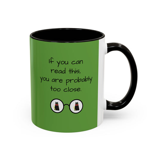 Cat in Glasses Mug - "Yes, it's tea. And that concludes our Q&A time today." -