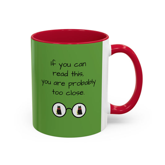 Cat in Glasses Mug - "Yes, it's tea. And that concludes our Q&A time today." -